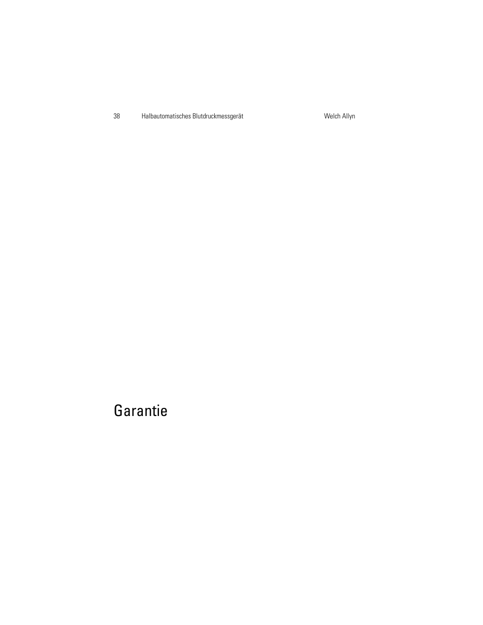 Garantie | Welch Allyn OSZ 4 - User Manual User Manual | Page 46 / 130