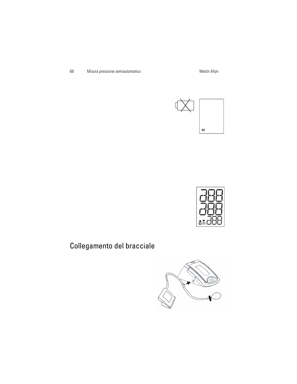 Collegamento del bracciale | Welch Allyn OSZ 4 - User Manual User Manual | Page 76 / 130