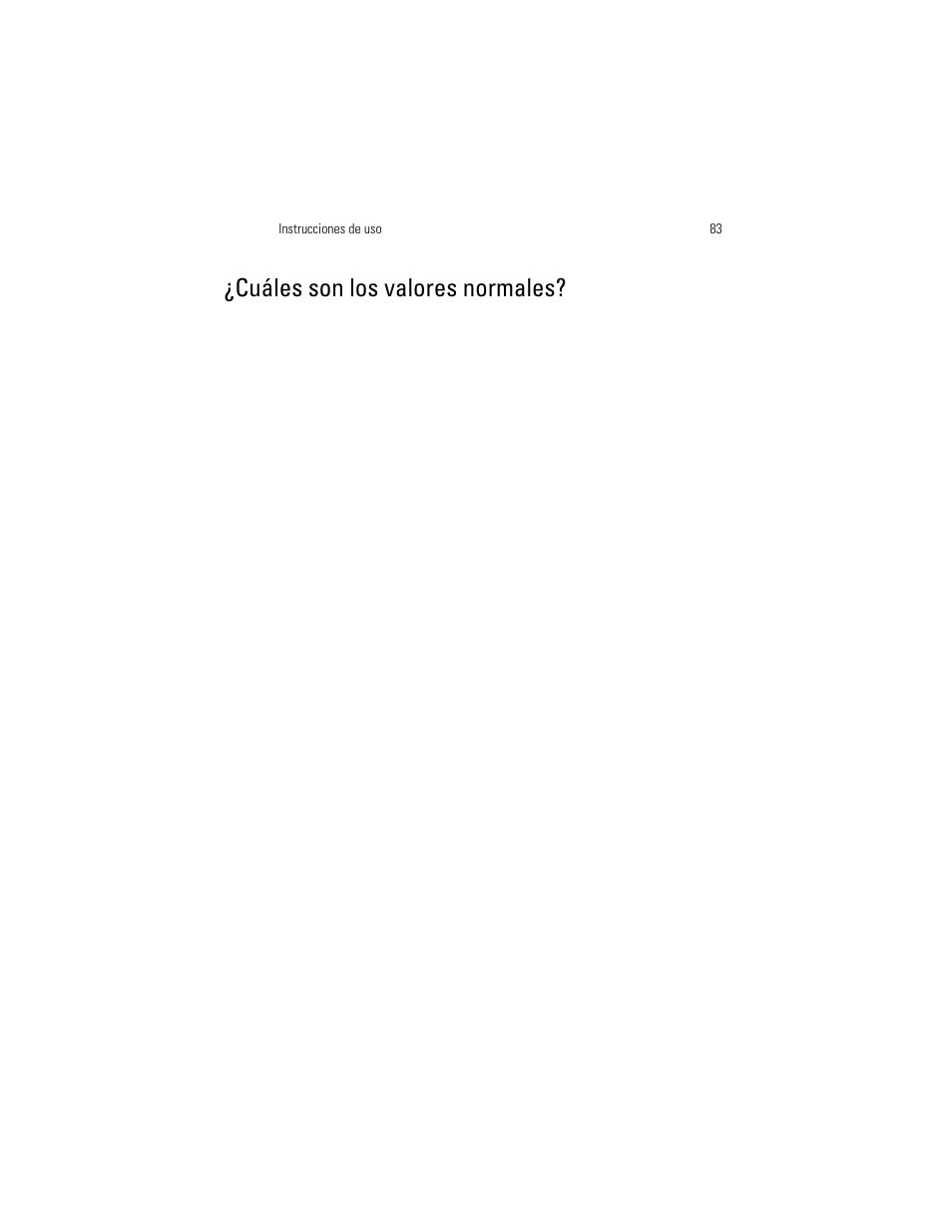 Cuáles son los valores normales | Welch Allyn OSZ 4 - User Manual User Manual | Page 91 / 130