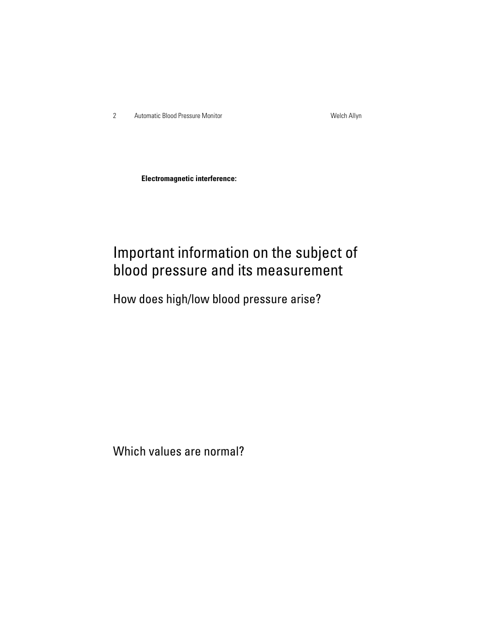 How does high/low blood pressure arise, Which values are normal | Welch Allyn OSZ 5 - User Manual User Manual | Page 10 / 124
