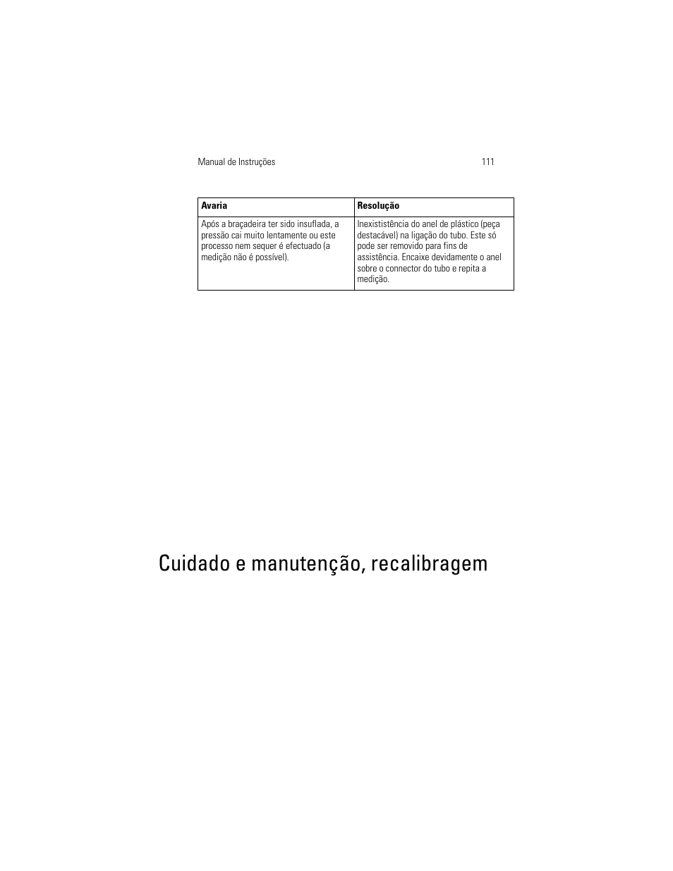 Cuidado e manutenção, recalibragem | Welch Allyn OSZ 5 - User Manual User Manual | Page 119 / 124