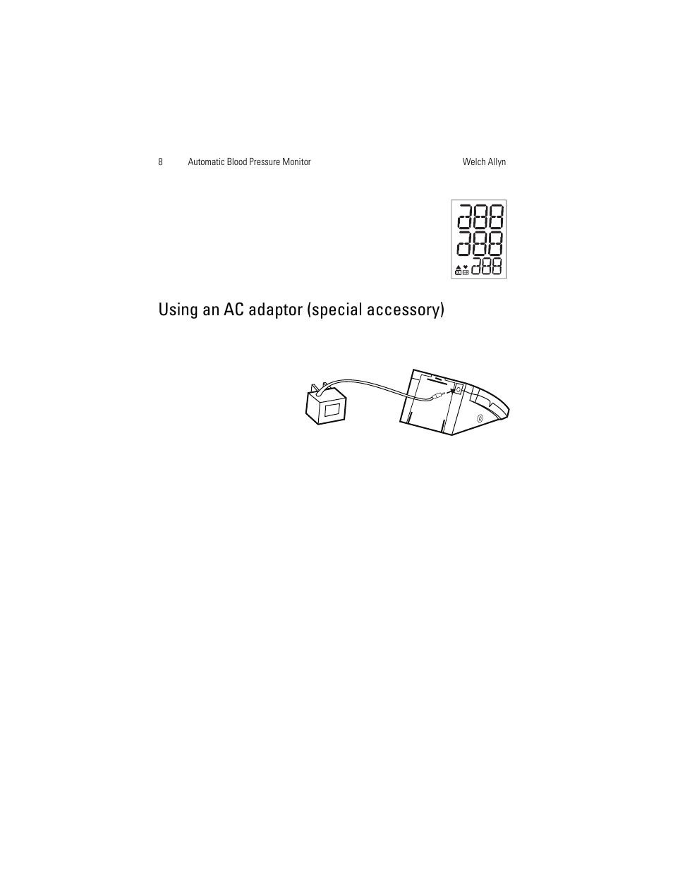 Using an ac adaptor (special accessory) | Welch Allyn OSZ 5 - User Manual User Manual | Page 16 / 124