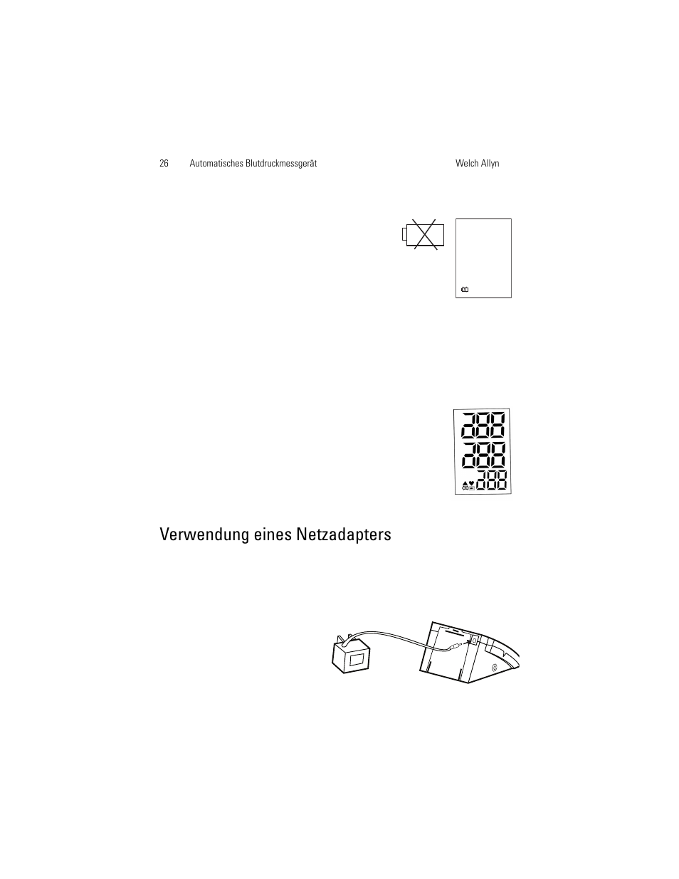 Verwendung eines netzadapters | Welch Allyn OSZ 5 - User Manual User Manual | Page 34 / 124
