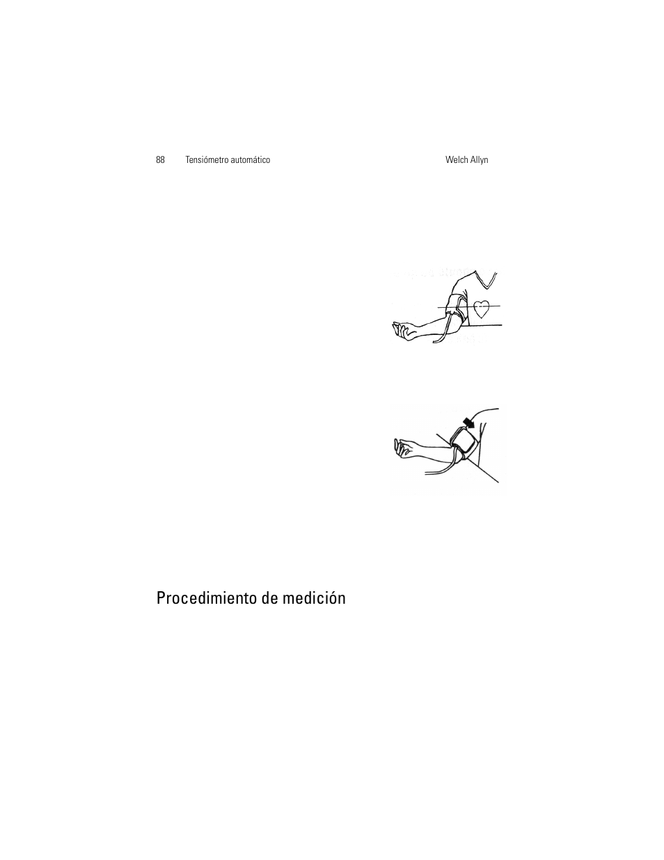 Procedimiento de medición | Welch Allyn OSZ 5 - User Manual User Manual | Page 96 / 124