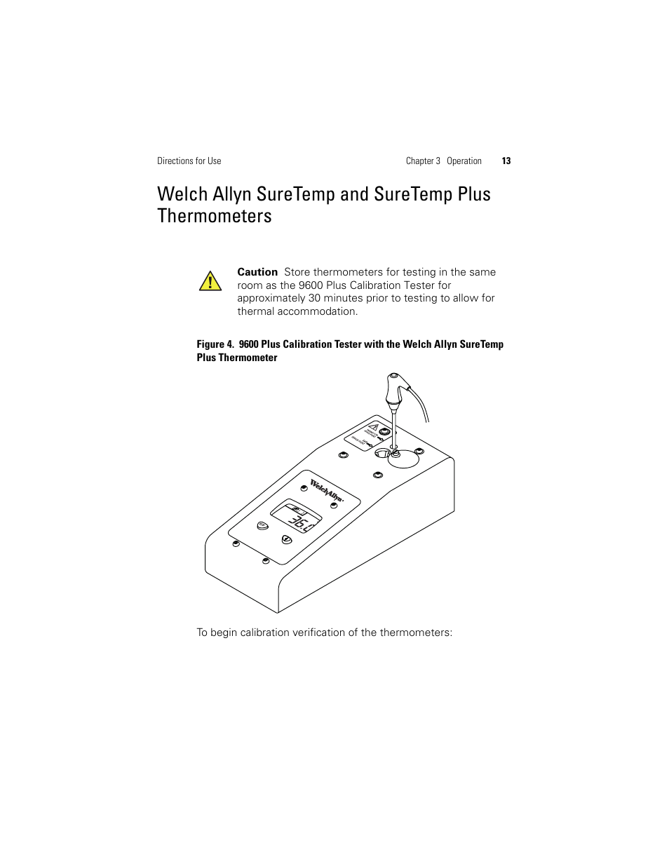 Welch Allyn 9600 Plus Calibration Tester - User Manual User Manual | Page 19 / 106