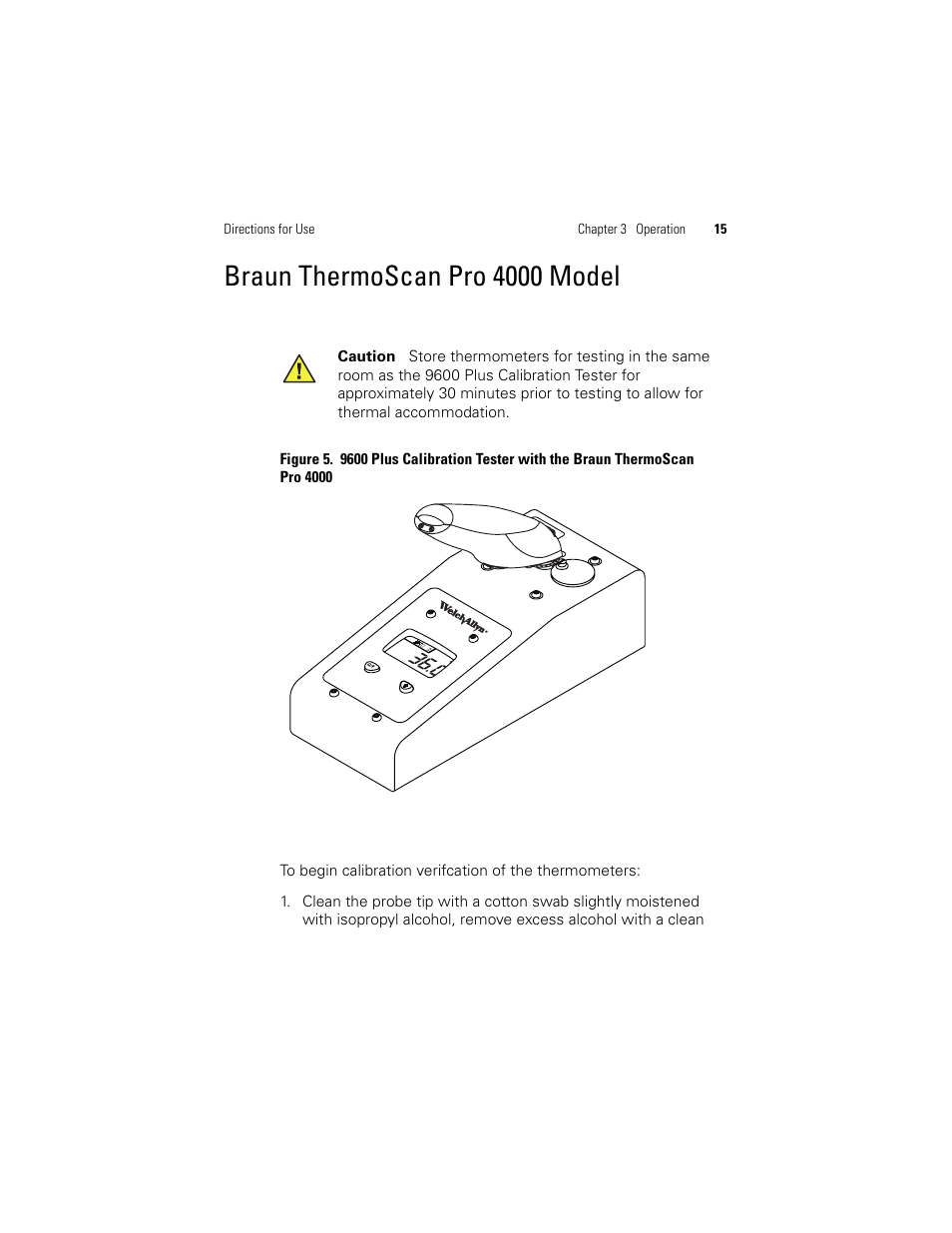 Braun thermoscan pro 4000 model | Welch Allyn 9600 Plus Calibration Tester - User Manual User Manual | Page 21 / 106