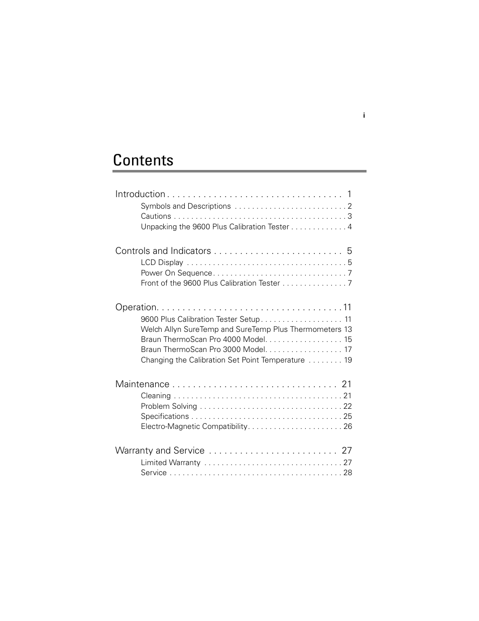 Welch Allyn 9600 Plus Calibration Tester - User Manual User Manual | Page 3 / 106