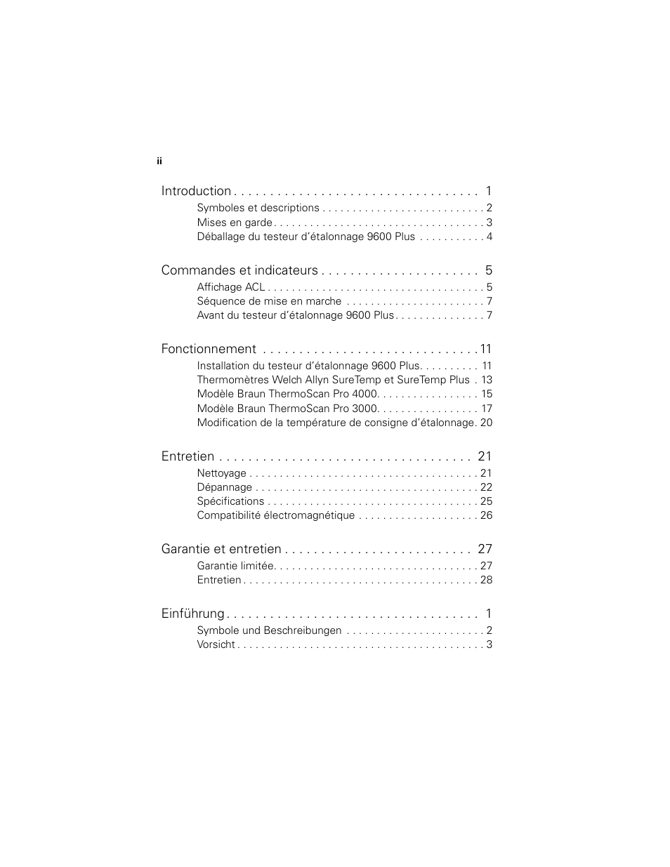 Welch Allyn 9600 Plus Calibration Tester - User Manual User Manual | Page 4 / 106
