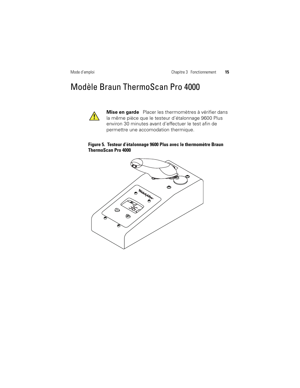 Modèle braun thermoscan pro 4000 | Welch Allyn 9600 Plus Calibration Tester - User Manual User Manual | Page 53 / 106