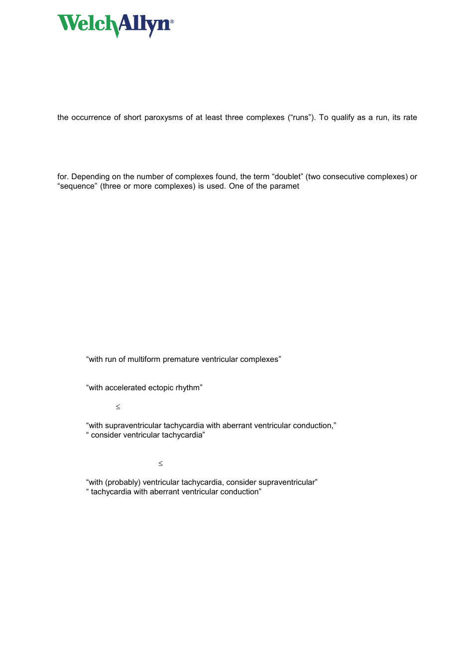 Cardioperfect workstation, 5 group 2: non-dominant qrs complexes | Welch Allyn Cardioperfect Workstation, PEDMEANS ECG Interpretation Module - Physicians - User Manual User Manual | Page 30 / 55