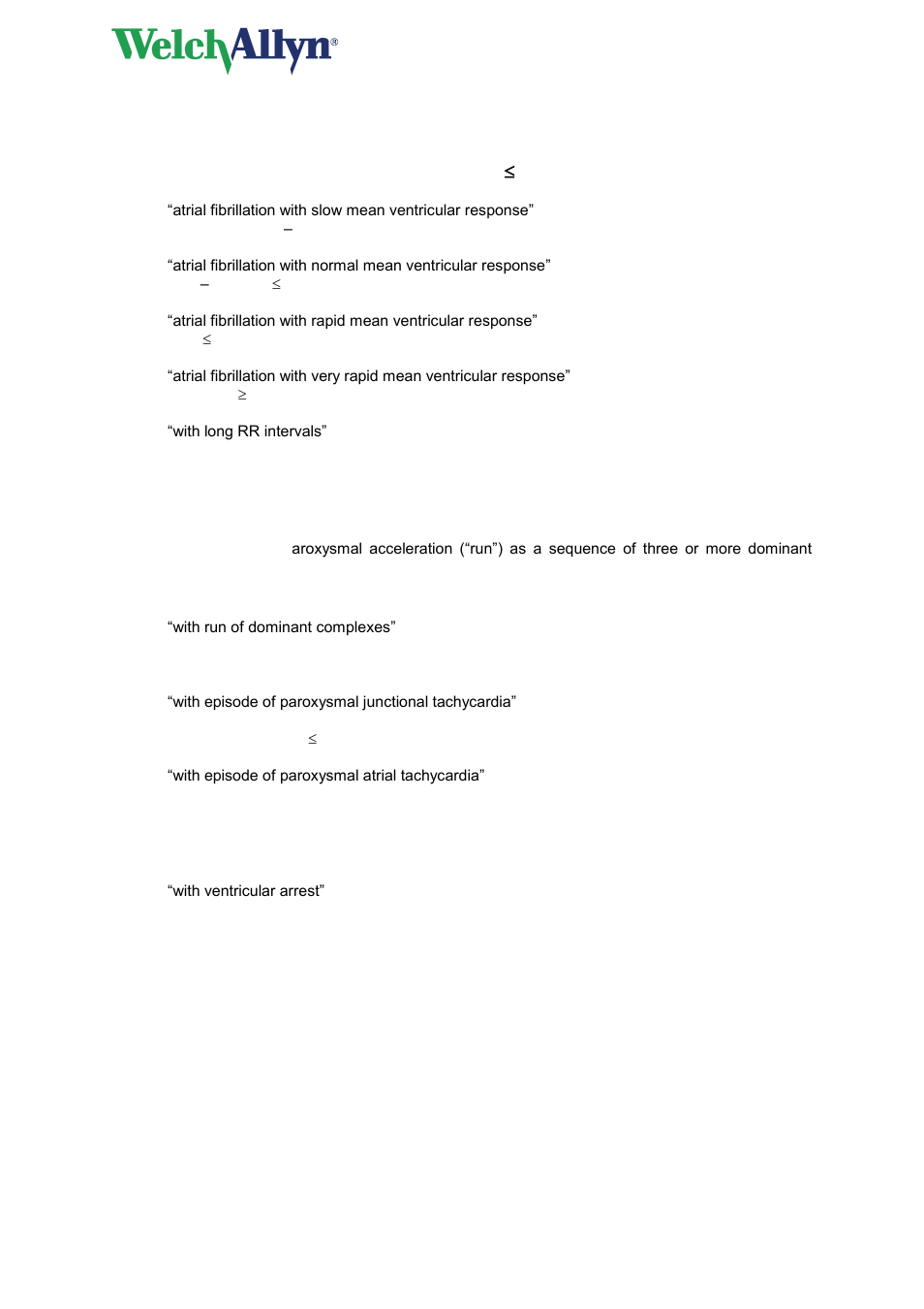 Cardioperfect workstation | Welch Allyn Cardioperfect Workstation, PEDMEANS ECG Interpretation Module - Physicians - User Manual User Manual | Page 38 / 55