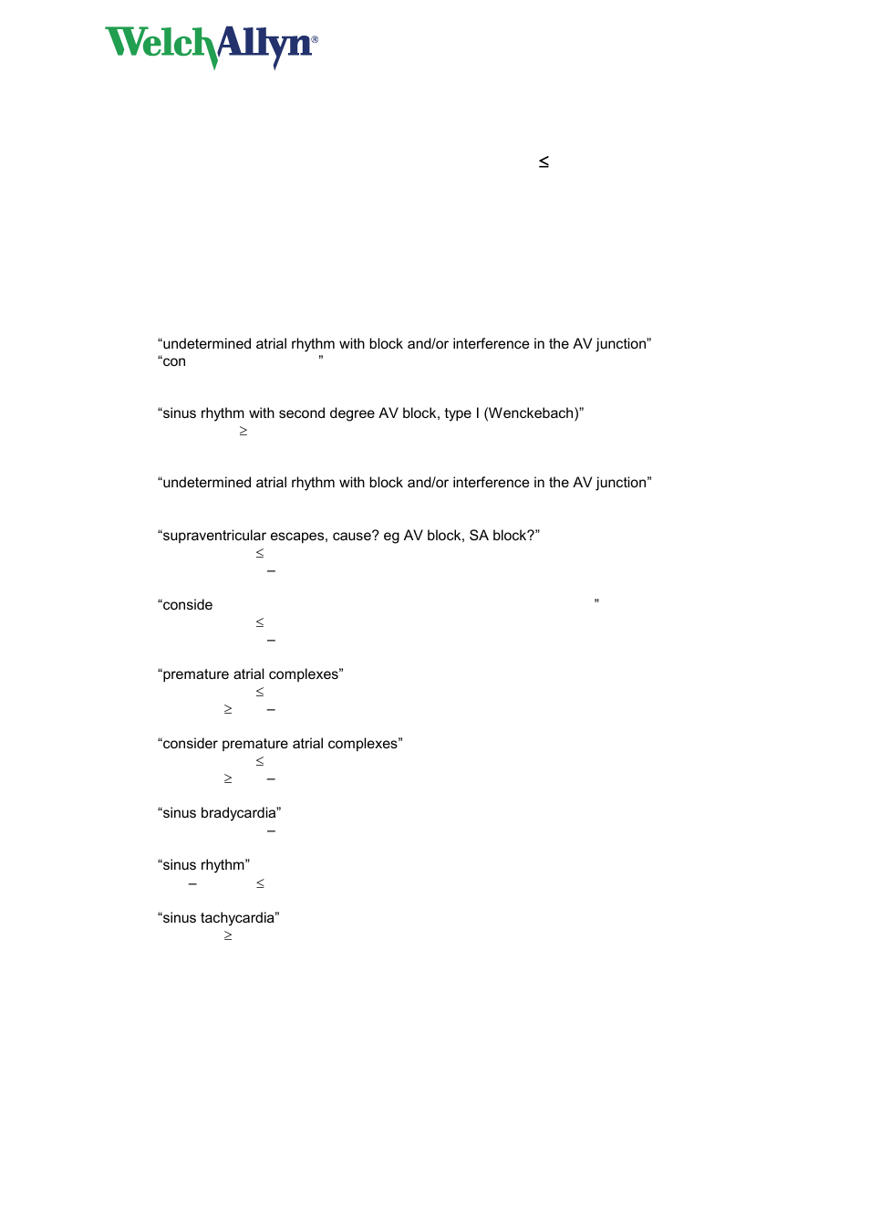 Cardioperfect workstation | Welch Allyn Cardioperfect Workstation, PEDMEANS ECG Interpretation Module - Physicians - User Manual User Manual | Page 40 / 55