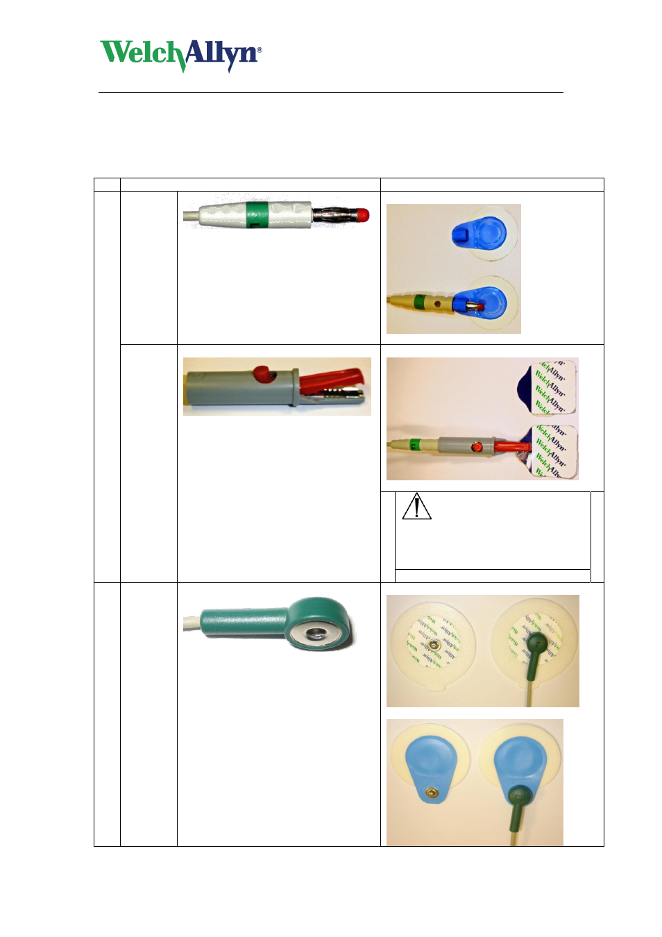 1 connecting the patient cable to the electrode, Cardioperfect, Pro ecg recorder - user manual | Caution | Welch Allyn Cardioperfect PRO ECG Recorder - User Manual User Manual | Page 16 / 26