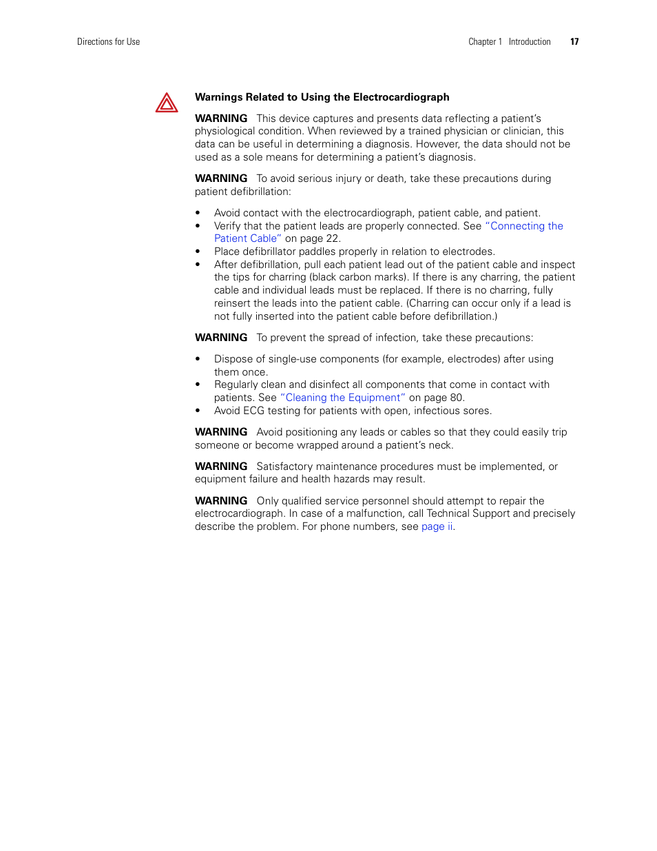 Welch Allyn CP 200 12-Lead Resting Electrocardiograph - User Manual User Manual | Page 21 / 112