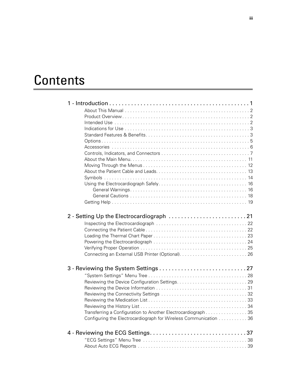 Welch Allyn CP 200 12-Lead Resting Electrocardiograph - User Manual User Manual | Page 3 / 112