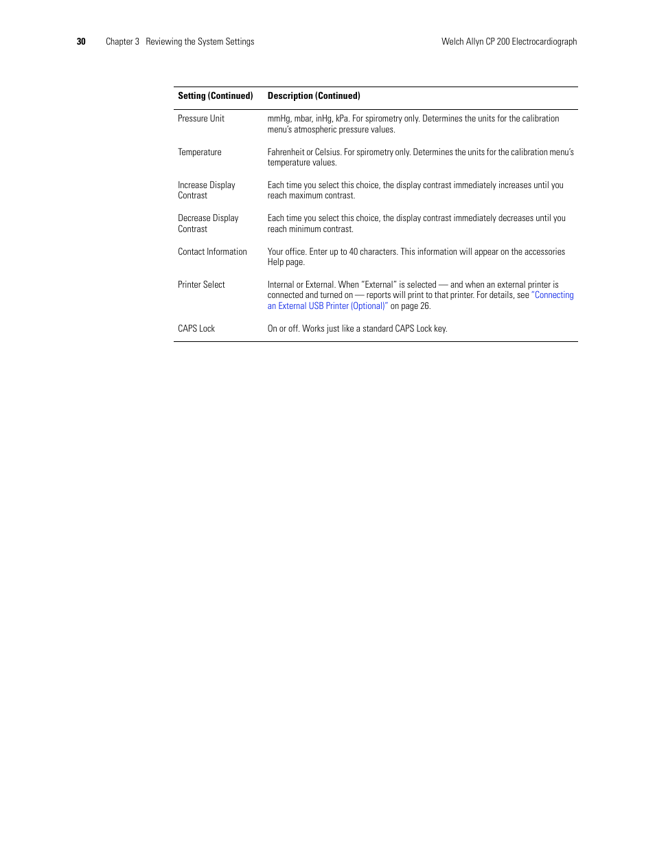 Welch Allyn CP 200 12-Lead Resting Electrocardiograph - User Manual User Manual | Page 34 / 112