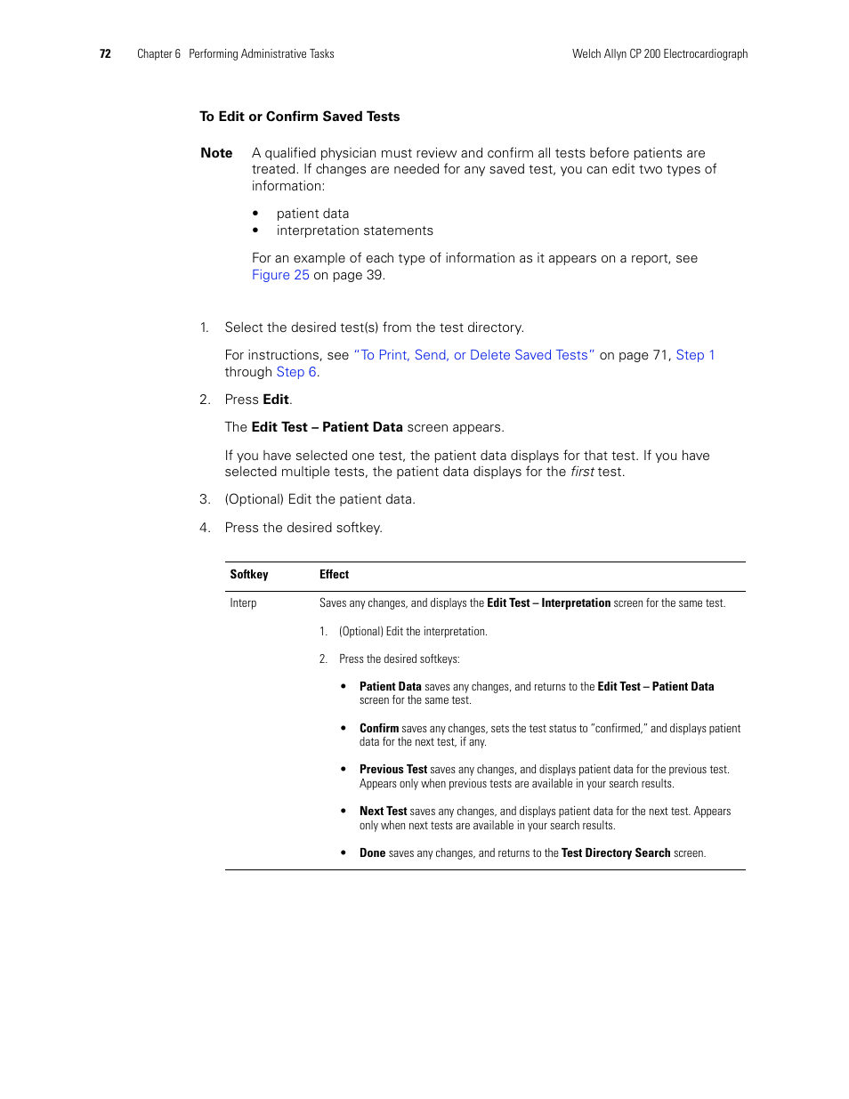 Welch Allyn CP 200 12-Lead Resting Electrocardiograph - User Manual User Manual | Page 76 / 112