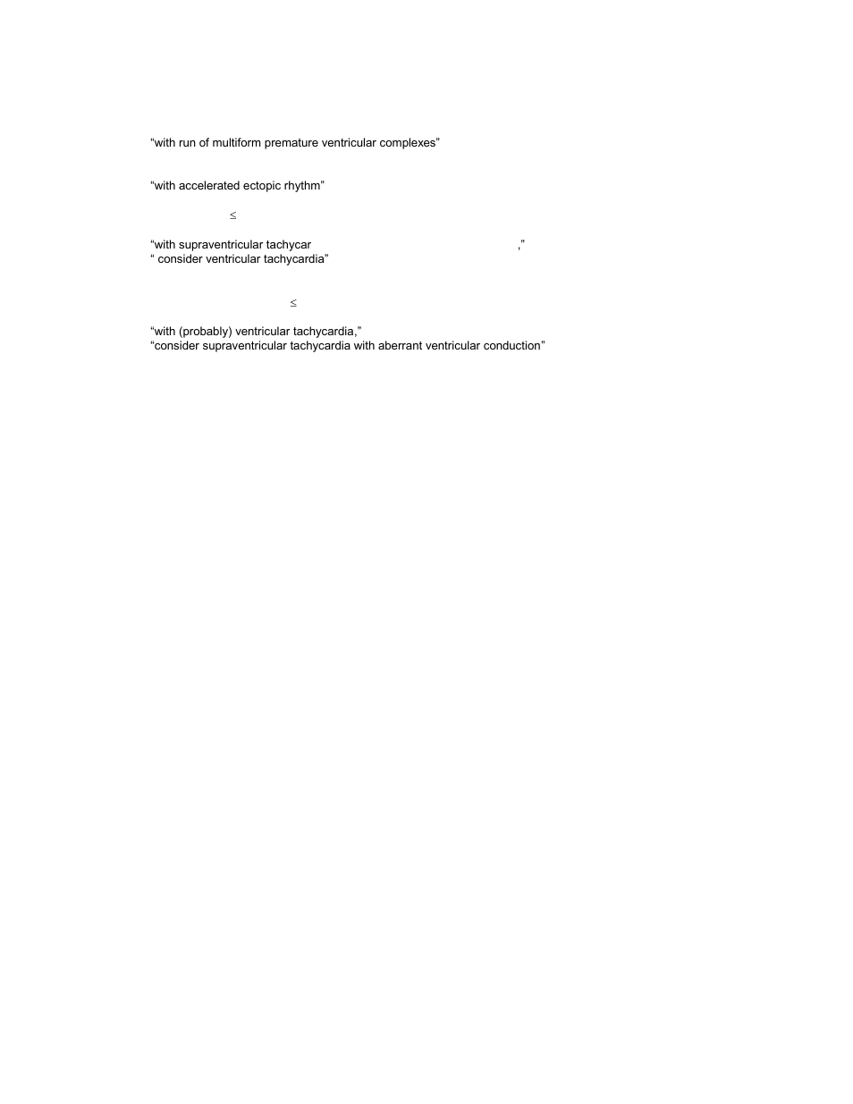 Run of non-dominant complexes | Welch Allyn Means ECG Physicians Manual for CP Series Electrocardiographs - User Manual User Manual | Page 38 / 62