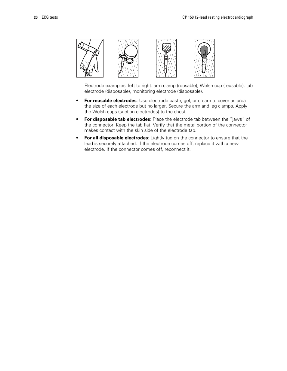 Welch Allyn CP 150 12-lead resting electrocardiograph v.1.00.XX - User Manual User Manual | Page 24 / 58