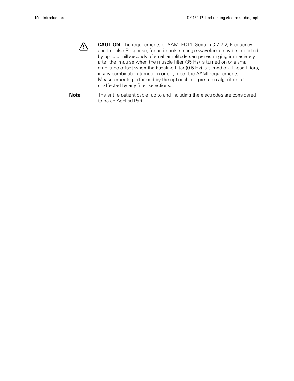 Welch Allyn CP 150 12-lead resting electrocardiograph v.2.00.XX - User Manual User Manual | Page 14 / 58