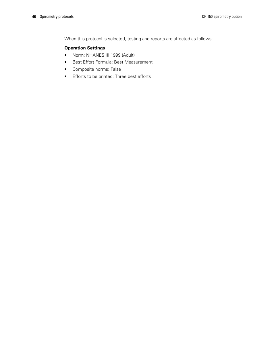 Welch Allyn CP 150 spirometry option - User Manual User Manual | Page 50 / 68