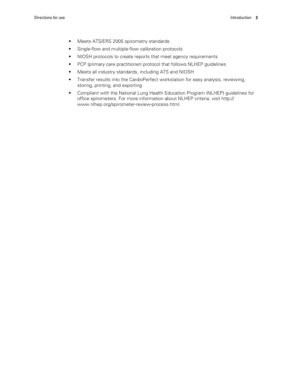 Welch Allyn CP 150 spirometry option - User Manual User Manual | Page 7 / 68
