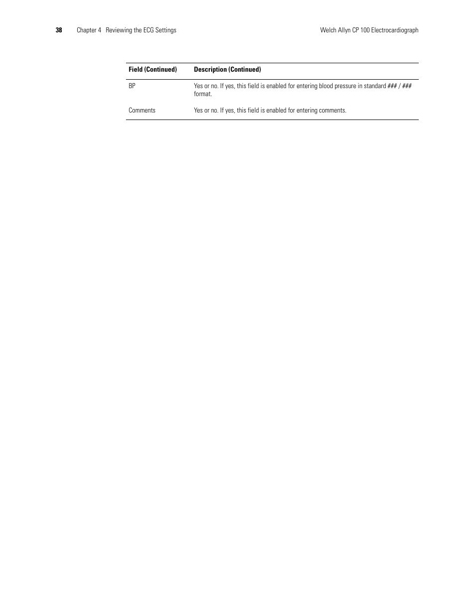 Welch Allyn CP 100 12-Lead Resting Electrocardiograph - User Manual User Manual | Page 42 / 90
