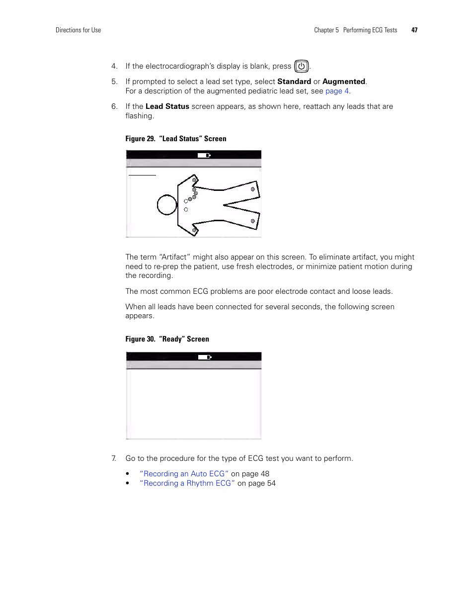 Welch Allyn CP 100 12-Lead Resting Electrocardiograph - User Manual User Manual | Page 51 / 90
