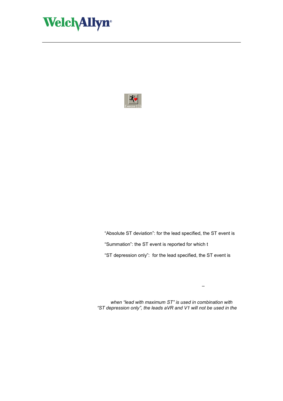 Customizing the exercise ecg module, 1 exercise ecg settings- general tab, Exercise ecg settings- general tab | Welch Allyn CardioPerfect Workstation Exercise ECG Module - User Manual User Manual | Page 48 / 83