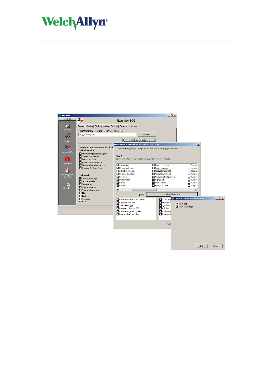 Welch Allyn CardioPerfect Workstation Exercise ECG Module - User Manual User Manual | Page 56 / 83