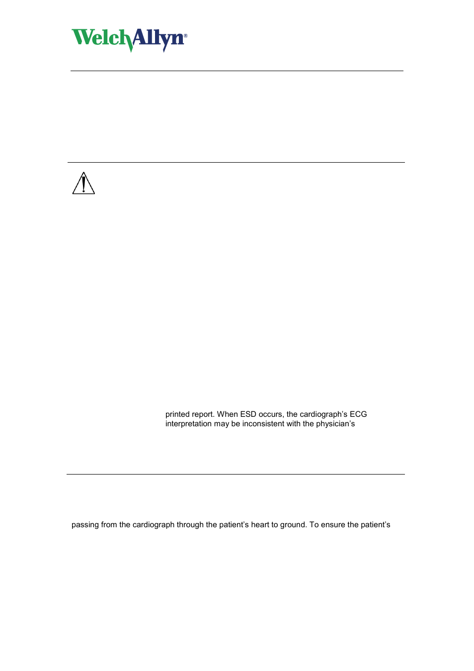 2 general safety and precautions tips, General safety and precautions tips, Caution | Welch Allyn CardioPerfect Workstation Exercise ECG Module - User Manual User Manual | Page 71 / 83