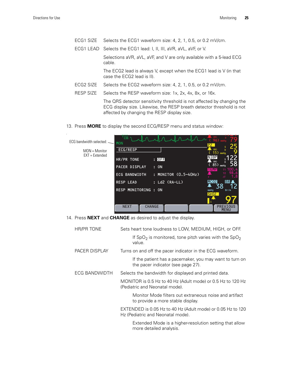 Welch Allyn 246 Propaq CS Vital Signs Monitor v.3.7X - User Manual User Manual | Page 29 / 130