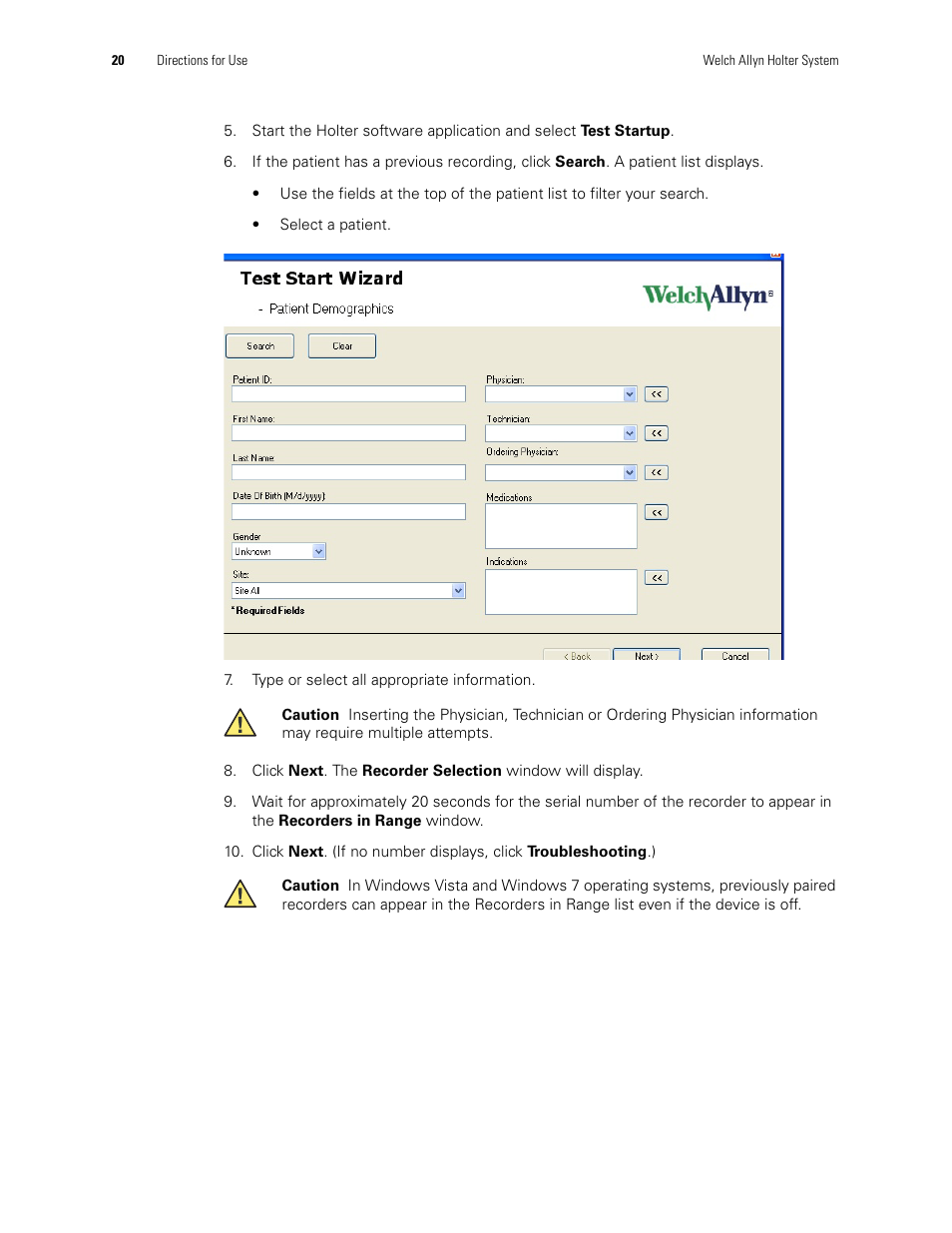 Welch Allyn Holter System - User Manual User Manual | Page 24 / 70