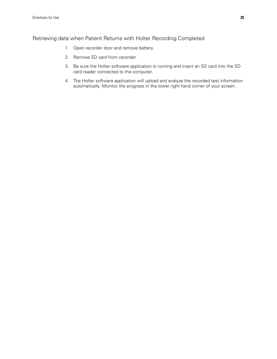 Welch Allyn Holter System - User Manual User Manual | Page 29 / 70