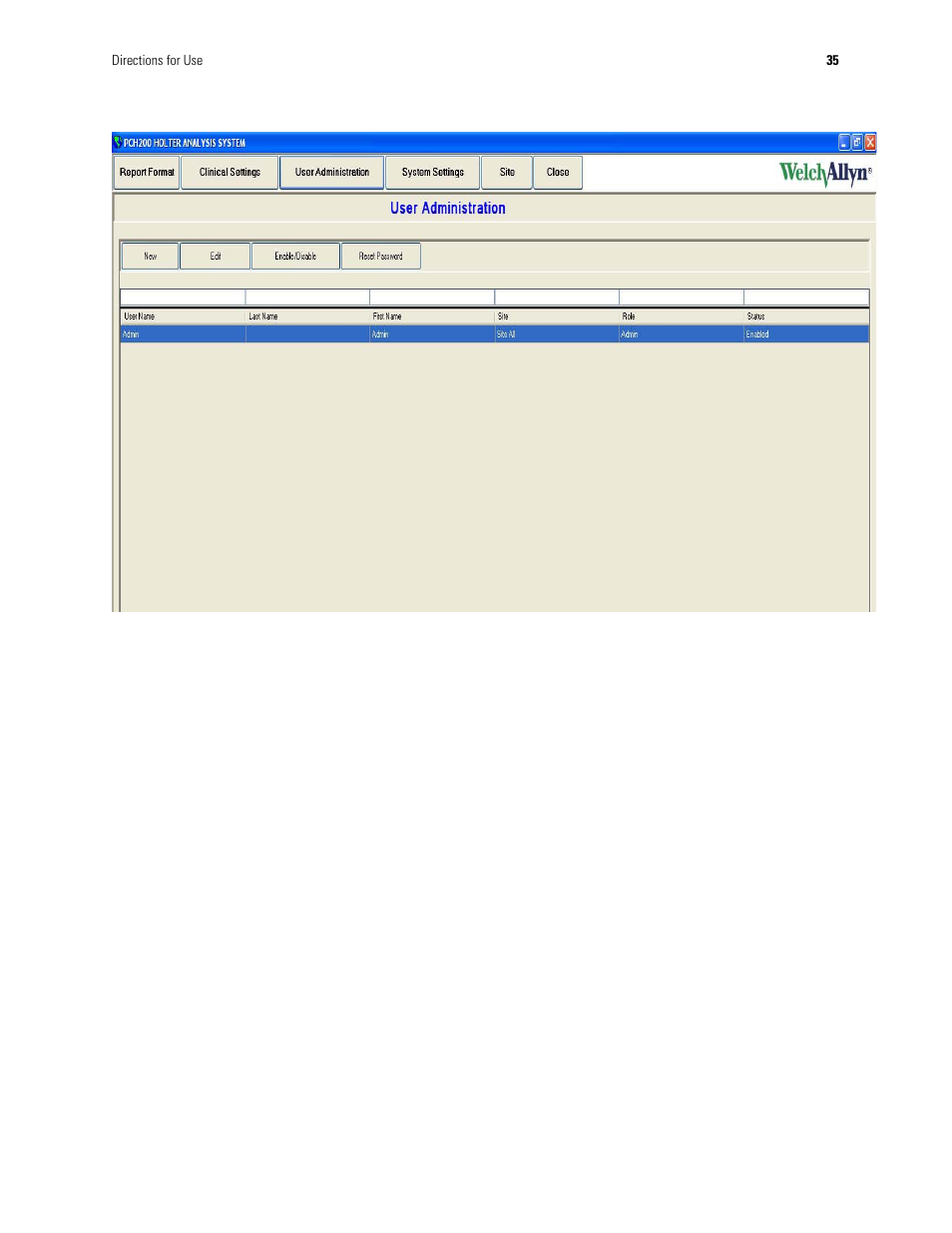 Welch Allyn Holter System - User Manual User Manual | Page 39 / 70