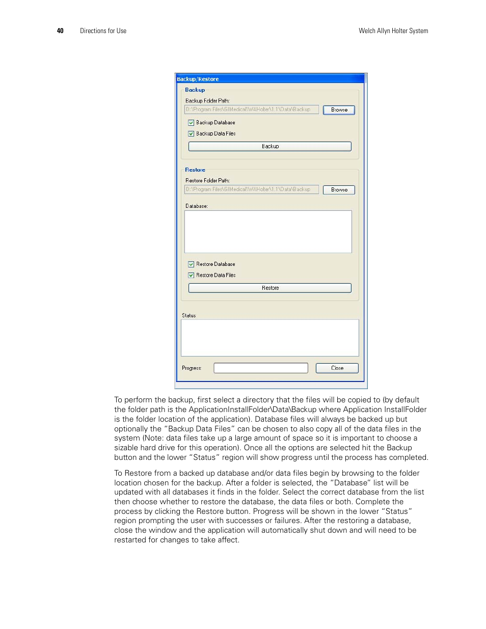 Welch Allyn Holter System - User Manual User Manual | Page 44 / 70