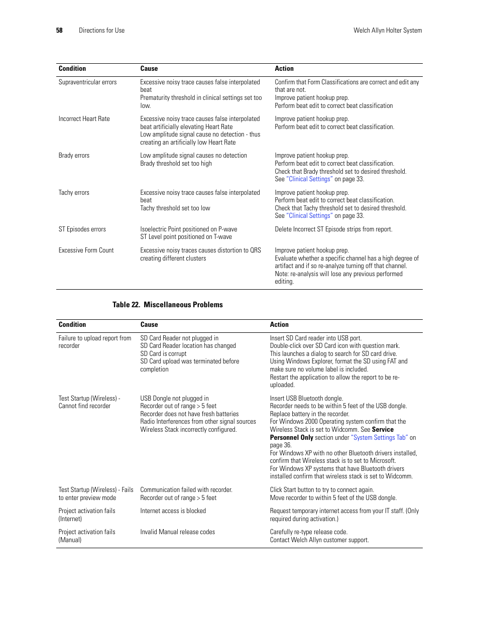Welch Allyn Holter System - User Manual User Manual | Page 62 / 70