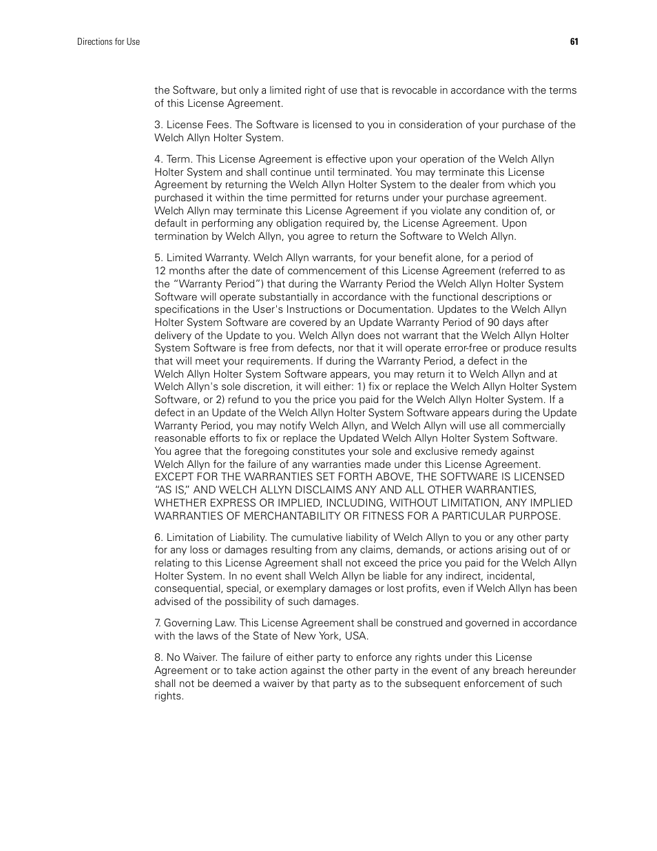 Welch Allyn Holter System - User Manual User Manual | Page 65 / 70