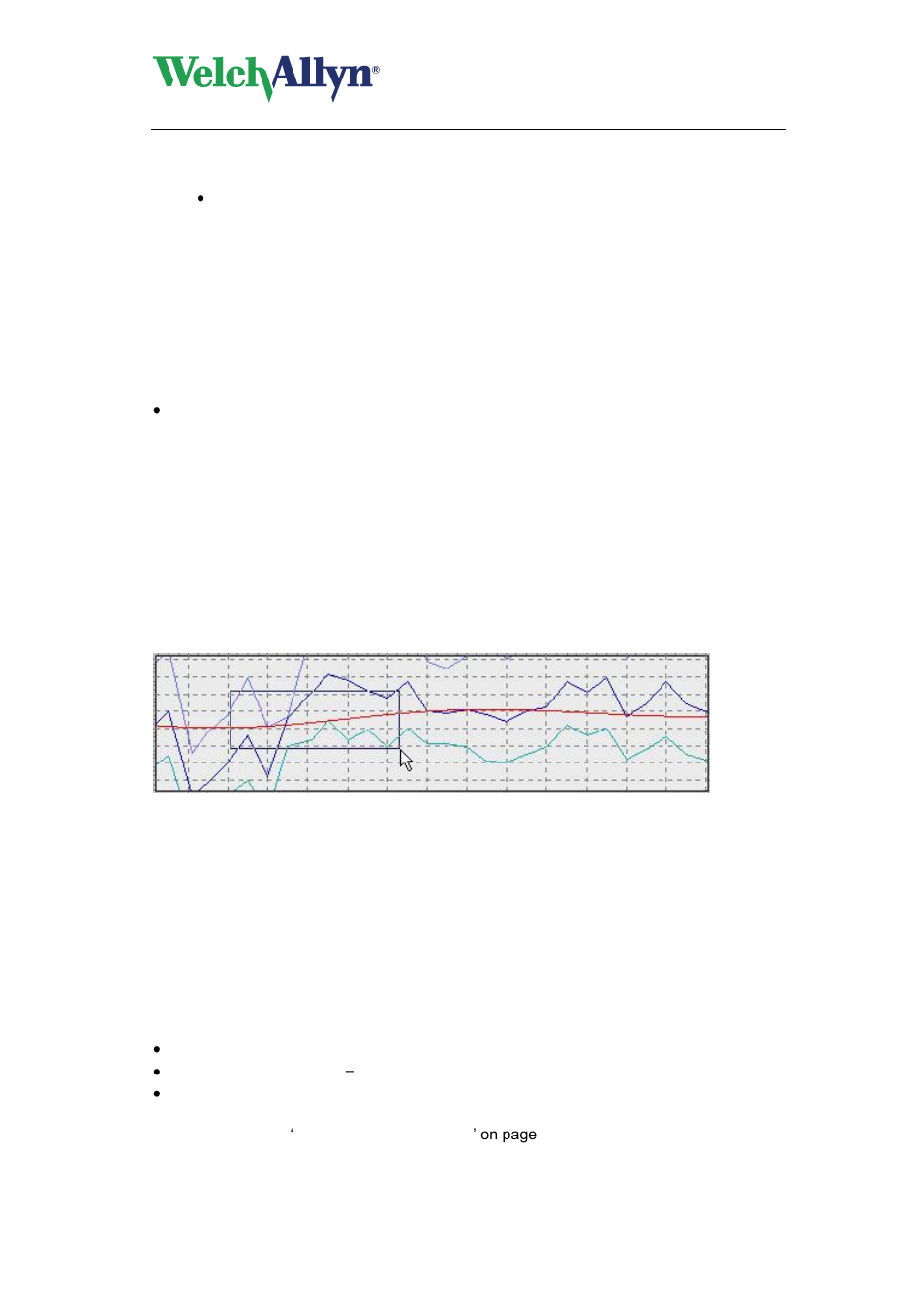 Sleeping period, Working with the rise and fall view, 10 zoom in on a graph | To zoom in on a graph, To reset the zoom, 11 exceeding norms view, Cardioperfect workstation, Abp module - user manual | Welch Allyn CardioPerfect Workstation ABP Module - User Manual User Manual | Page 25 / 40