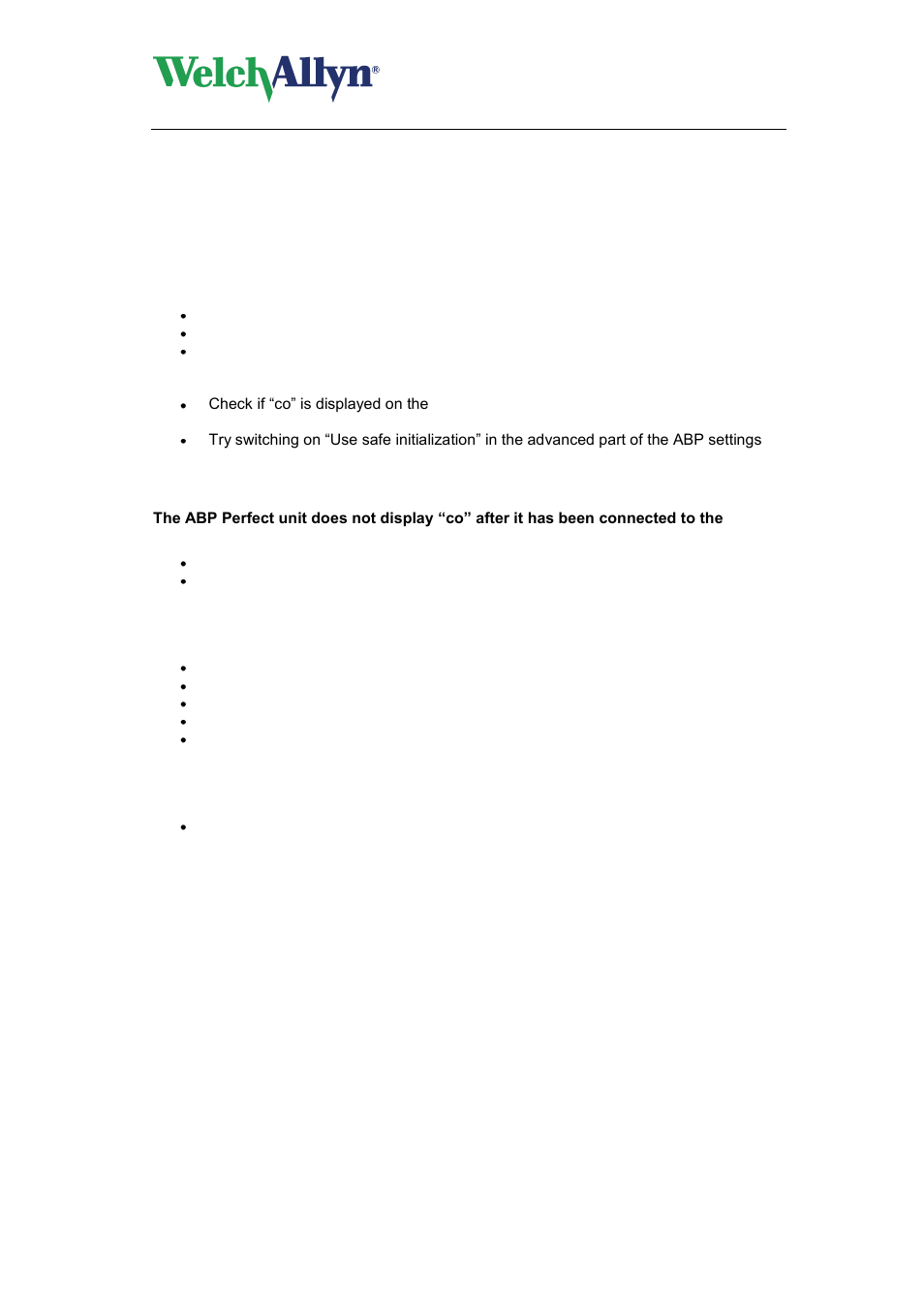 Troubleshooting, Measurement fails repeatedly, Cardioperfect workstation | Abp module - user manual | Welch Allyn CardioPerfect Workstation ABP Module - User Manual User Manual | Page 36 / 40