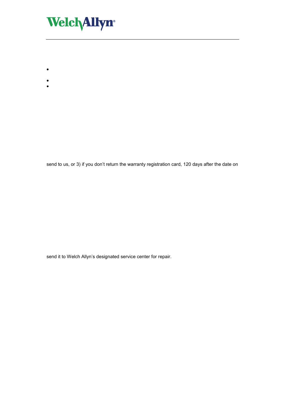 Packing instructions, Cardioperfect workstation, Abp module - user manual | Limited warranty statement | Welch Allyn CardioPerfect Workstation ABP Module - User Manual User Manual | Page 4 / 40