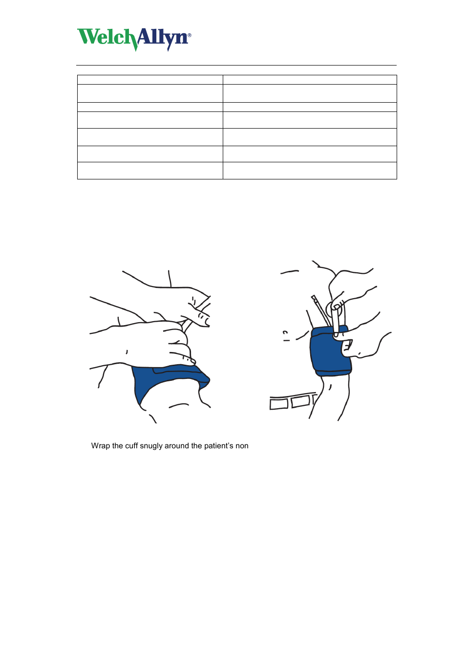 4 traditional cuff placement, Traditional cuff, Traditional cuff placement | Abpm 6100 hardware manual | Welch Allyn ABPM 6100 Hardware - User Manual User Manual | Page 15 / 28