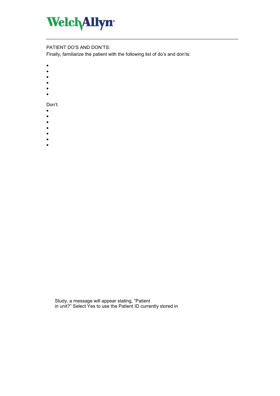 8 data, Reading data from the unit, Data | Abpm 6100 hardware manual | Welch Allyn ABPM 6100 Hardware - User Manual User Manual | Page 18 / 28