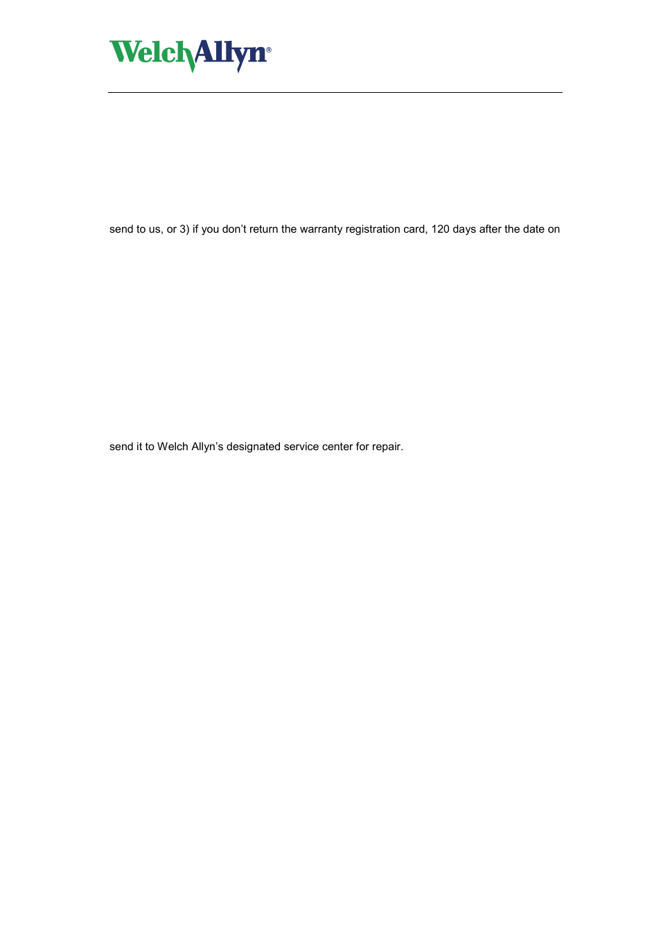 Abpm 6100 hardware manual, Limited warranty statement | Welch Allyn ABPM 6100 Hardware - User Manual User Manual | Page 4 / 28
