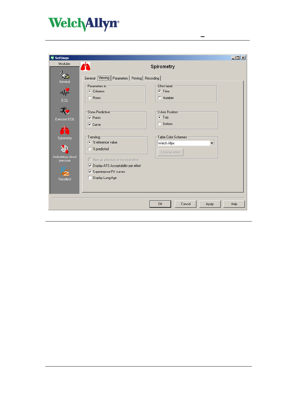 Cardioperfect workstation, Spiroperfect module – user manual | Welch Allyn CardioPerfect Workstation SpiroPerfect Module - User Manual User Manual | Page 23 / 95