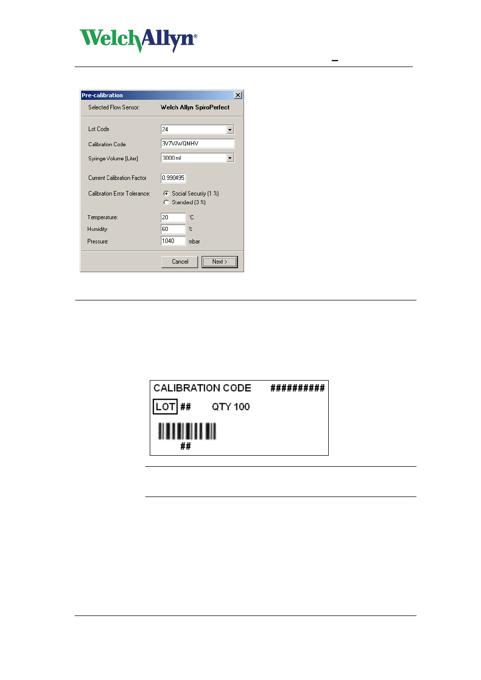 Cardioperfect workstation, Spiroperfect module – user manual | Welch Allyn CardioPerfect Workstation SpiroPerfect Module - User Manual User Manual | Page 33 / 95