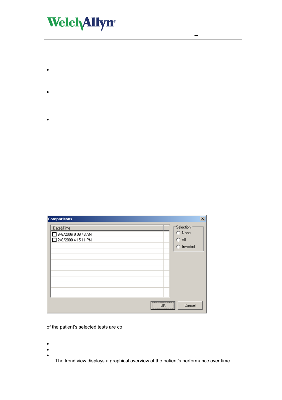 11 compare tests, Compare tests, Cardioperfect workstation | Spiroperfect module – user manual | Welch Allyn CardioPerfect Workstation SpiroPerfect Module - User Manual User Manual | Page 58 / 95