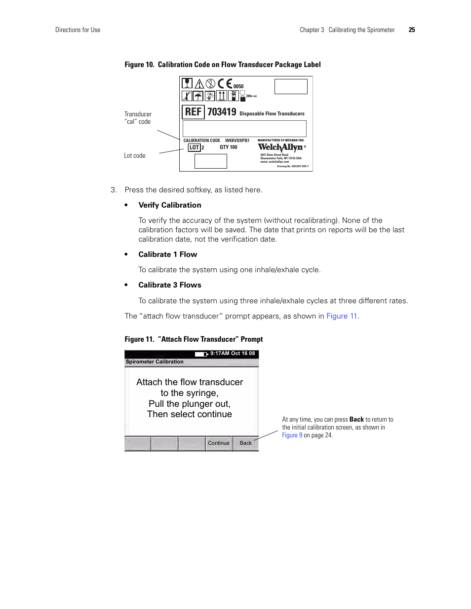 Welch Allyn CP 200 Spirometry Option - User Manual User Manual | Page 29 / 92
