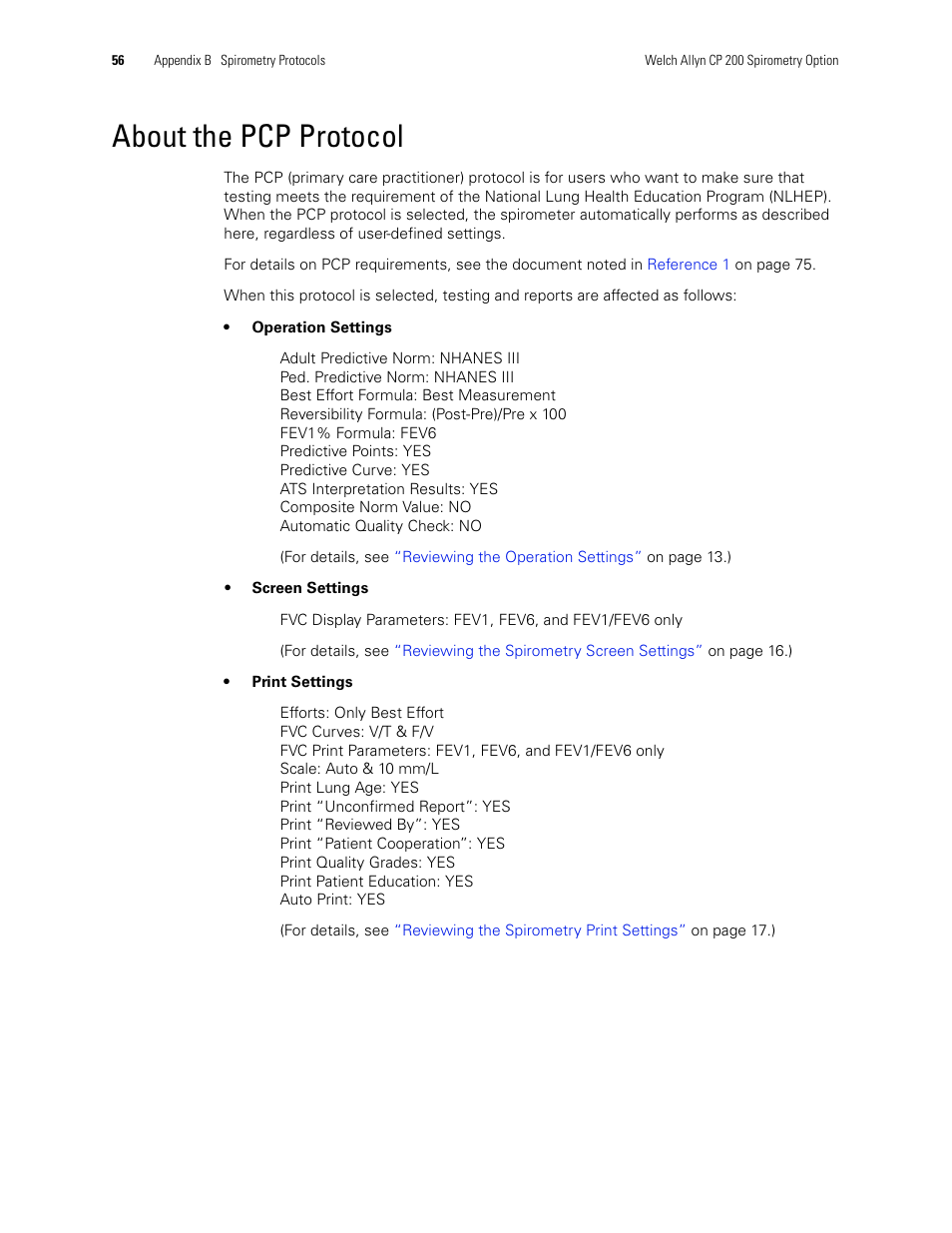 About the pcp protocol | Welch Allyn CP 200 Spirometry Option - User Manual User Manual | Page 60 / 92