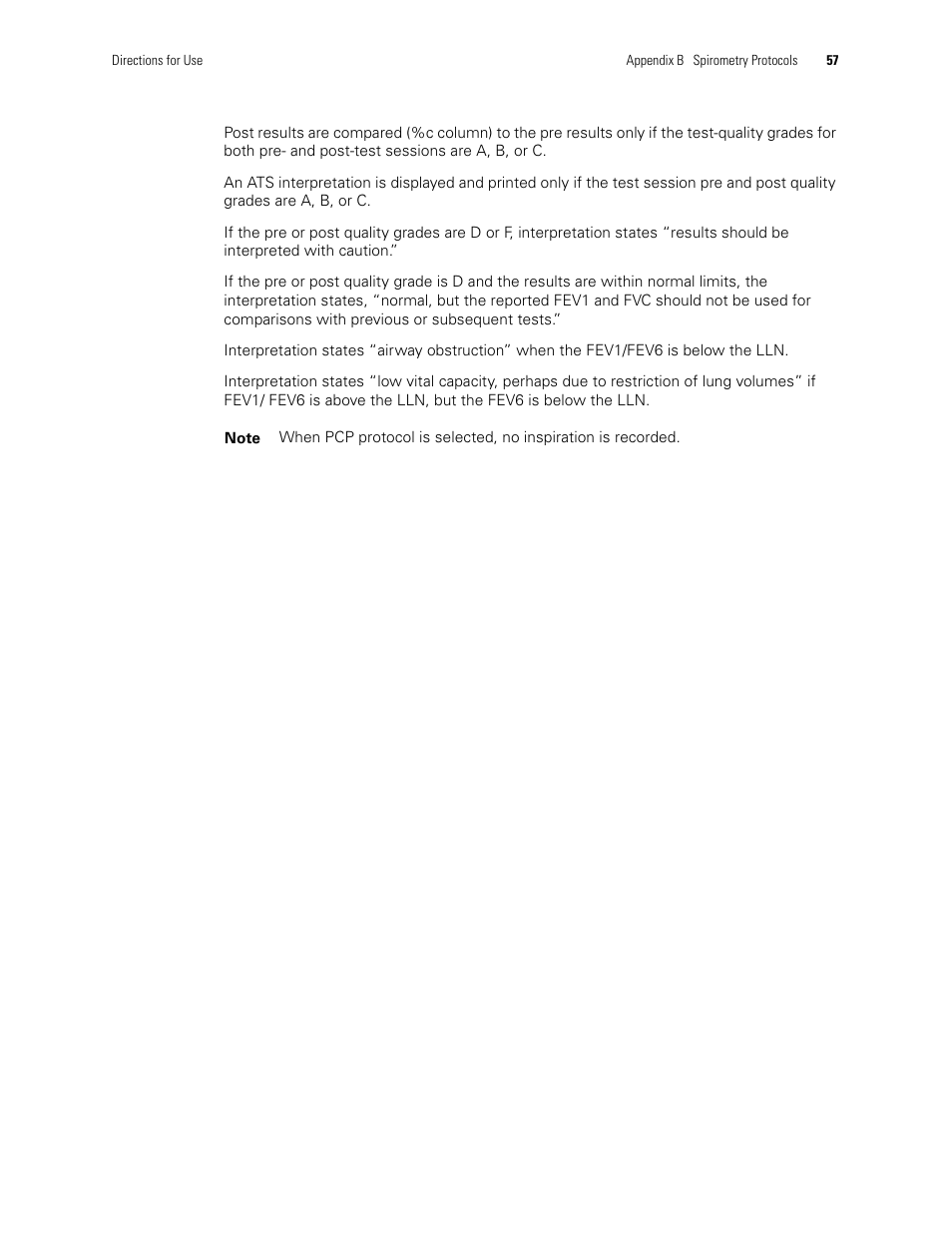 Welch Allyn CP 200 Spirometry Option - User Manual User Manual | Page 61 / 92